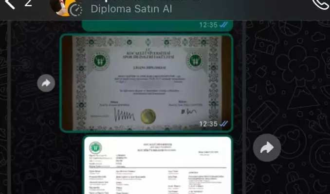 Sosyal medyada sahte lisans diploması 25 bin TL