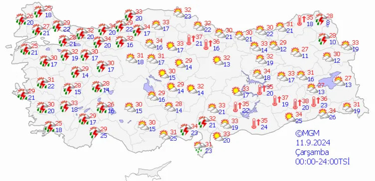 Meteoroloji saat verdi: İstanbul için kuvvetli sağanak uyarısı!