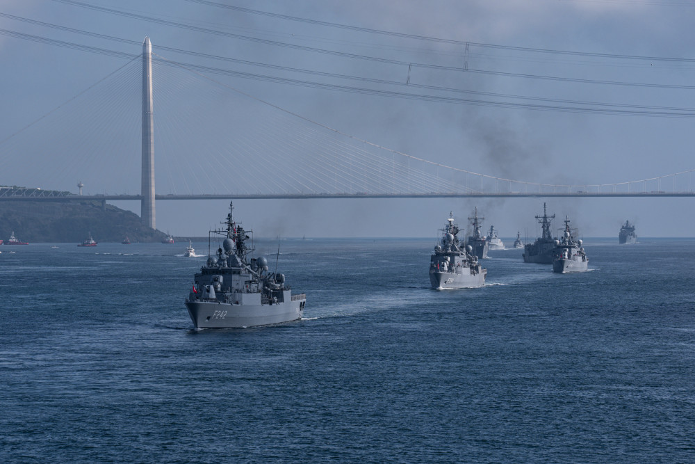 İstanbul Boğazı'nda 'Preveze' kutlaması!