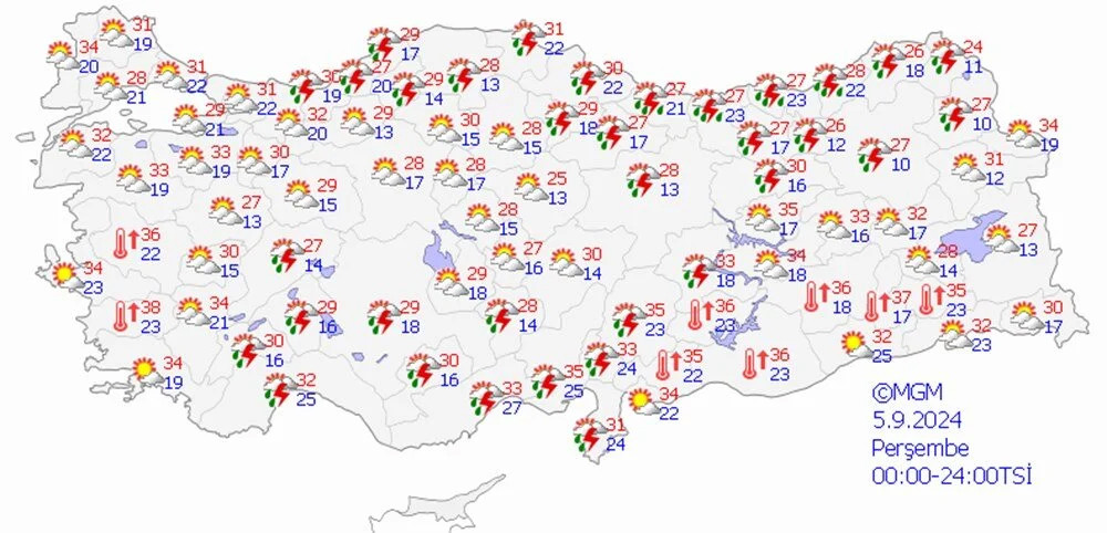 Meteoroloji 4 ili uyardı: Kuvvetli sağanak yağış kapıda!